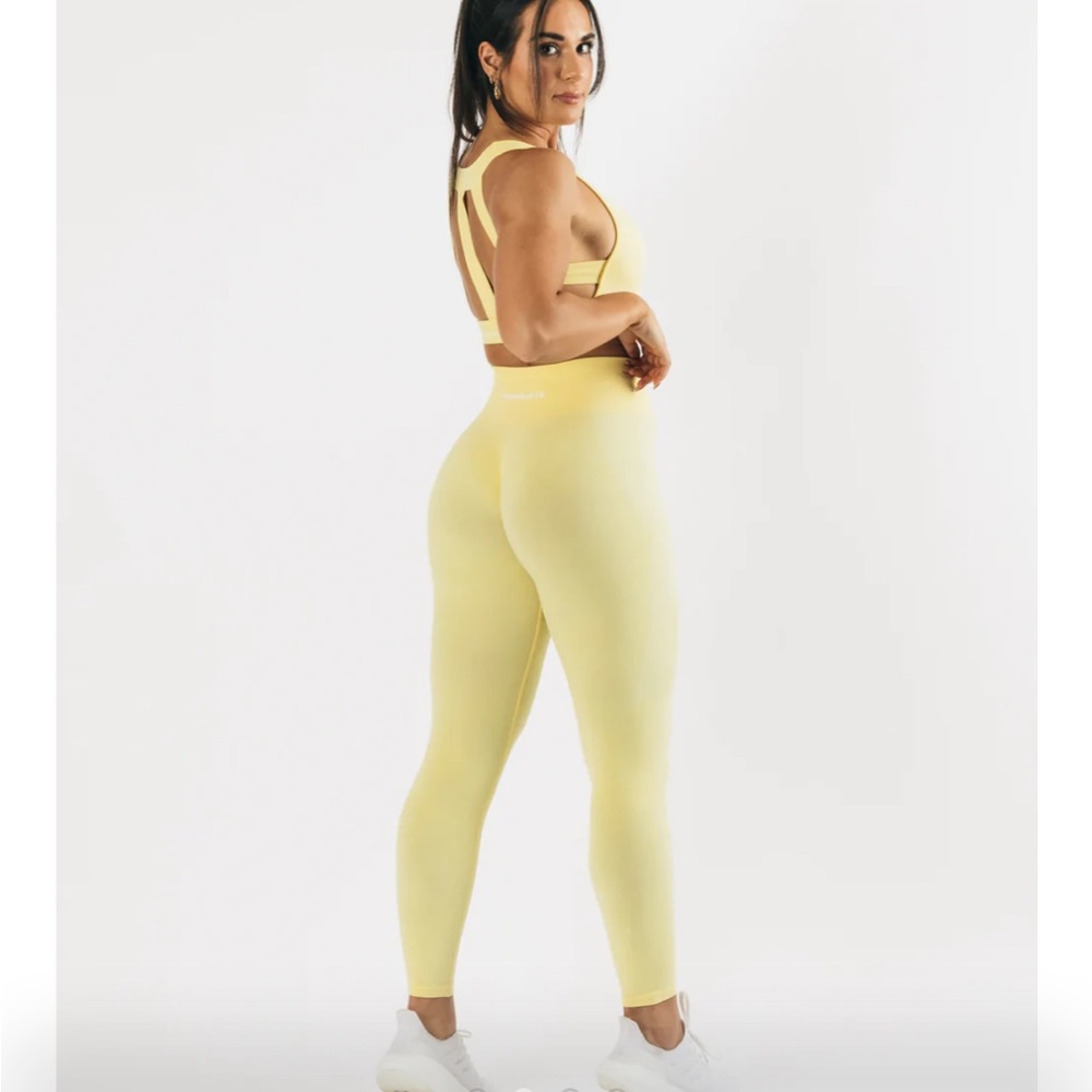 Yellow alphalete leggings